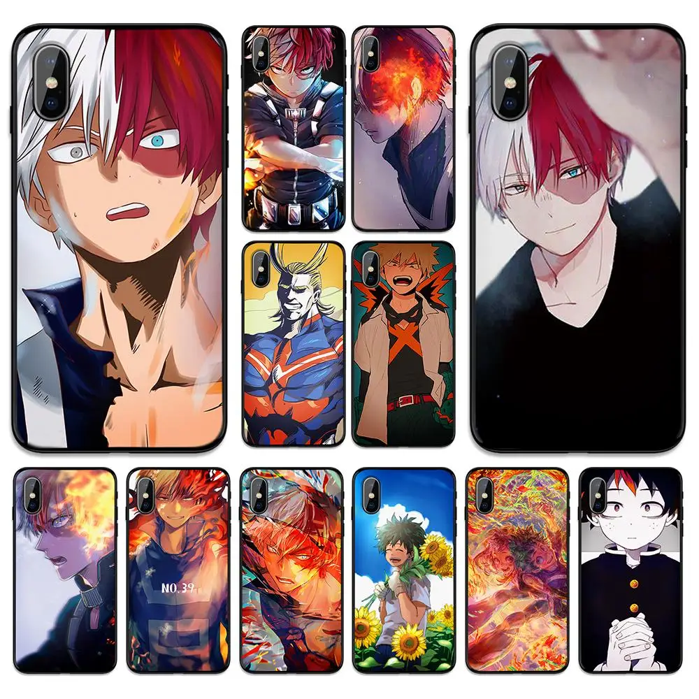 My Boku No Hero Academy Todoroki мягкая термополиуретановая крышка чехол для Apple iPhone 6 6S 7 8 Plus 5 5S