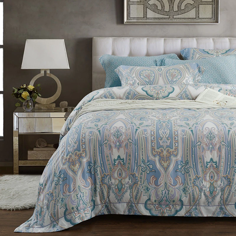 luxury bedding set queen comforter sets tencel cotton ...