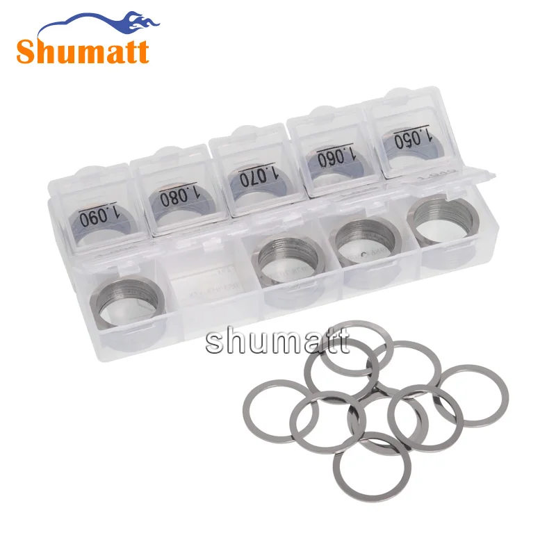 

100pcs Common Rail Parts Brand 110 Series Fuel Injector Valve Assy Adjusting Washer Shims B25 Thickness Range 1.000-1.090mm