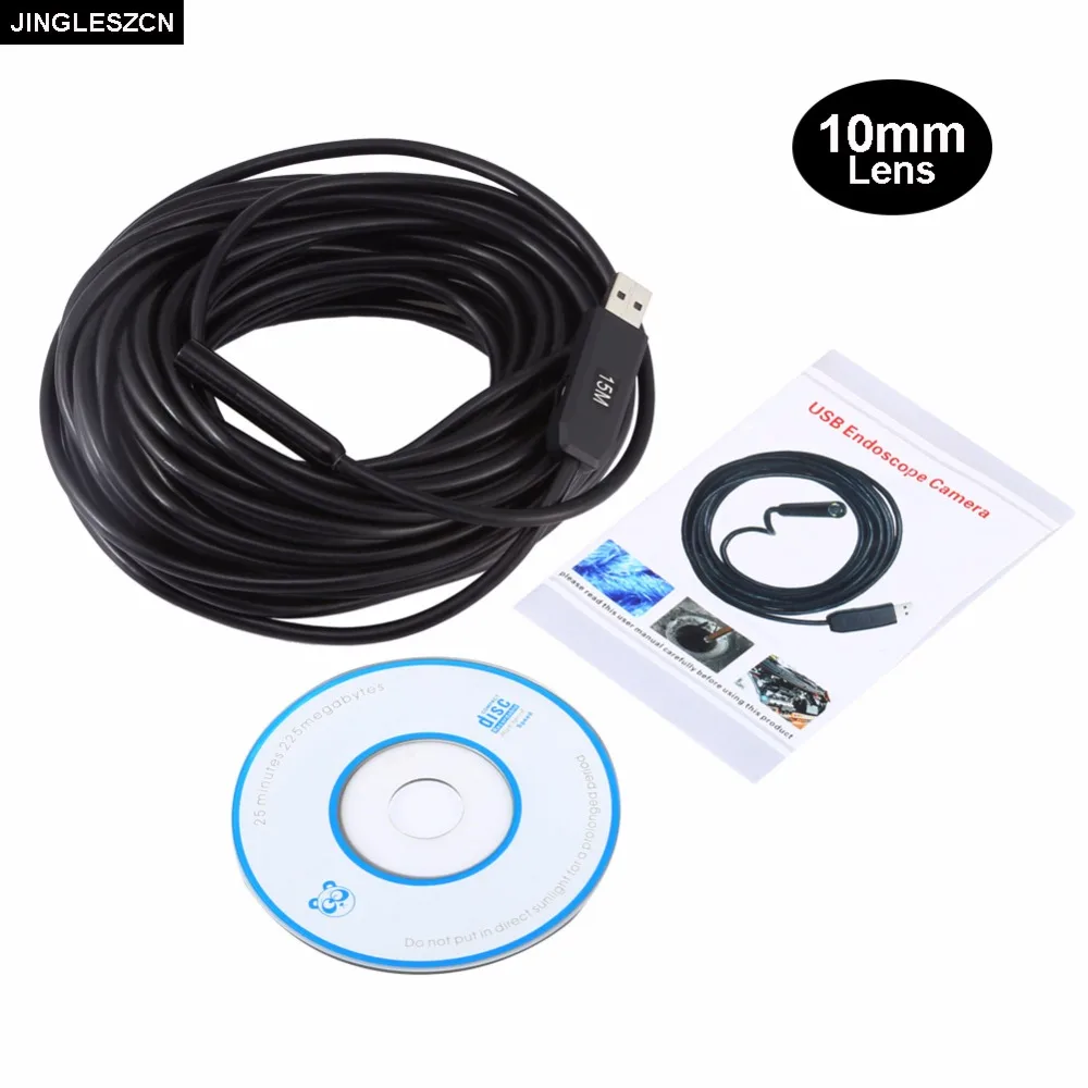 JINGLESZCN USB Endoscope Camera 10MM Dia 2m 5m 7m 10m 15m 20m 25m Waterproof IP67 Borescope Inspection Snake Video Cam Endoscope camera : image JINGLESZCN USB Endoscope Camera 10MM Dia 2m 5m 7m 10m 15m 20m 25m Waterproof IP67 Borescope Inspection Snake Video Cam Endoscope camera