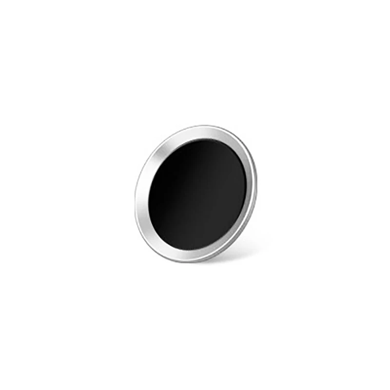 Наклейка на кнопку «домой», сенсорная защита ID для IPhone 5S, 5, Se, 4, 6 S, 6s, 7 Plus, 8, 5SE, чехол, роскошный алюминиевый чехол для телефона - Цвет: Sliver Black