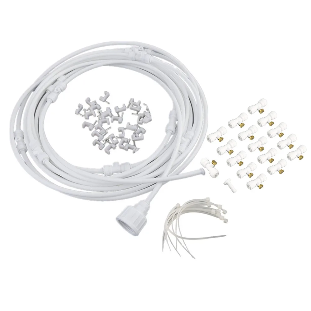 

Outdoor Misting Fan Cooling System Patio Mist 12m Sprinkler Water Kit Sprinkler Garden Misting