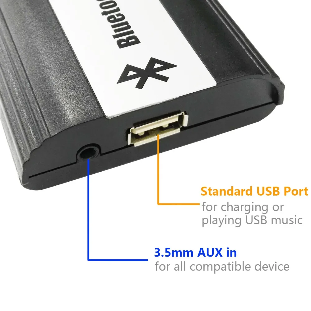 APPS2Car автомобиль радио адаптер Bluetooth хэндс-фри Беспроводной звонки USB AUX Jack Mp3 музыка Интерфейс для peugeot 406(2002-2004) [8pin]