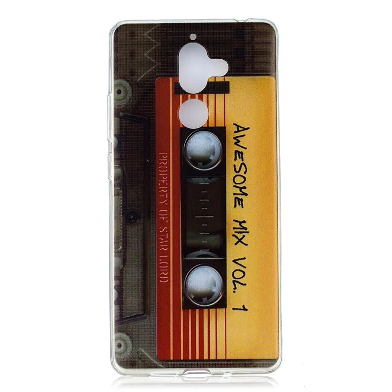 

Highly transparent TPU Case For Capinha Nokia 7 Plus Cover Soft Mobile Phone Cases Covers Painted relief Cactus Magnetic tape