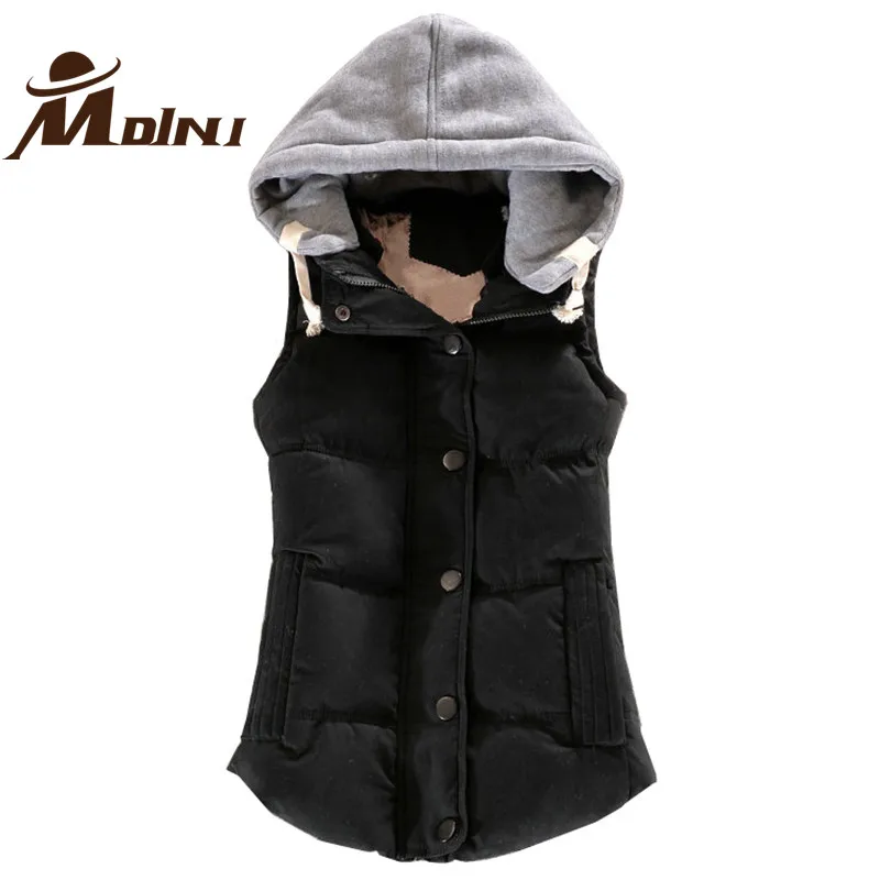 Autumn Women Vest Waistcoat Female Sleeveless Jacket Coat Cotton
