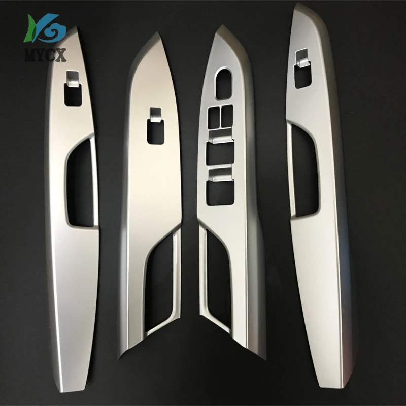  4pcs Car Styling Stainless Steel Door Handle Holder Window Lift Switch Cover Trim Accessories For S
