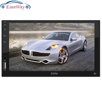 

7 zoll auto DVD Android8.1 MP5 player 2 GRAMM IPS AM navigation WiFi Bluetooth spiegel link lenkrad control a1