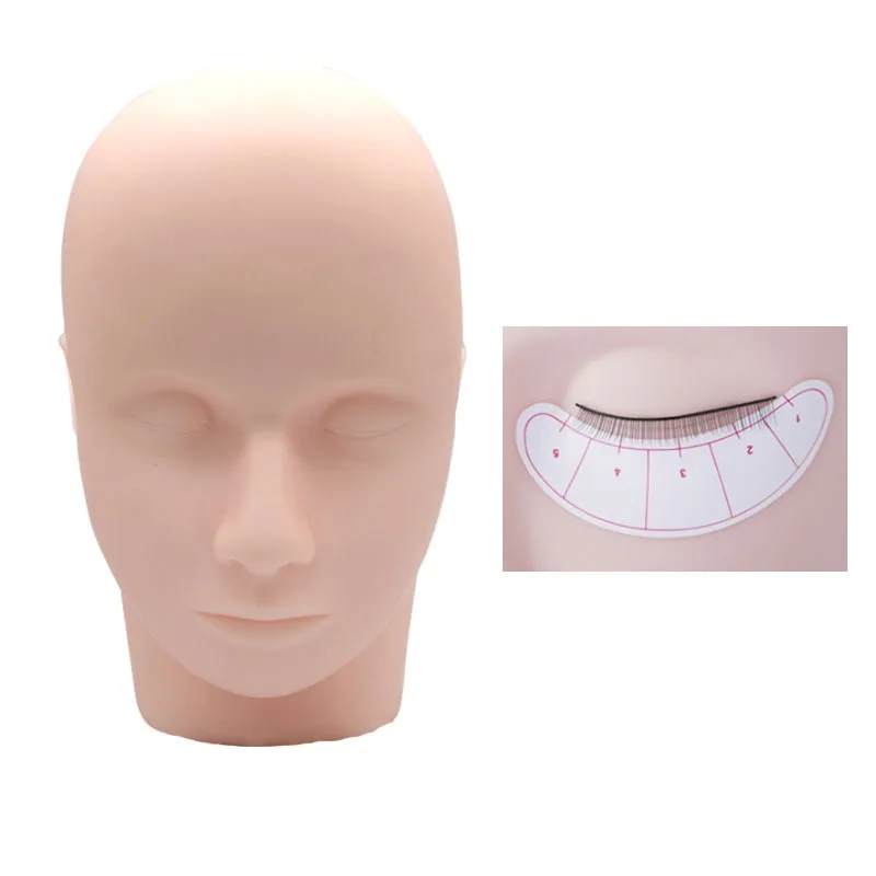 

Practice Training Head Makeup Cosmetology Mannequin Head Doll Eyelashes Extension Face Makeup Massage Practice Pro Training
