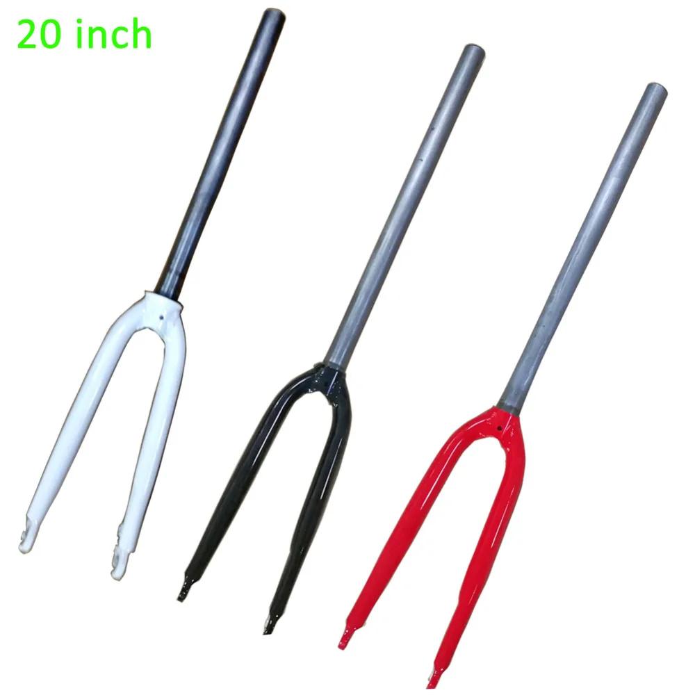 

Y 100mm 20 inch-406 Hard Bike Forks BMX Folding B Column Brake No-damping Bicycle Front Fork Post Parts 1pcs