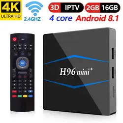 Android 8,1 смарт-ТВ коробка H96 мини RK3229 2g/16g ТВ коробка 4 k 1080 p 3D Wifi медиаплеер Netflix Youtube IP ТВ Декодер каналов кабельного телевидения pk X96