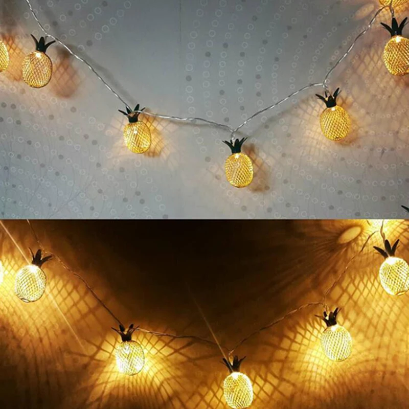 Led Light String Pineapple Lamp Strings10203040LEDs Fairy String Lamp Waterproof Battery Operated Xmas Party Lighting (4)