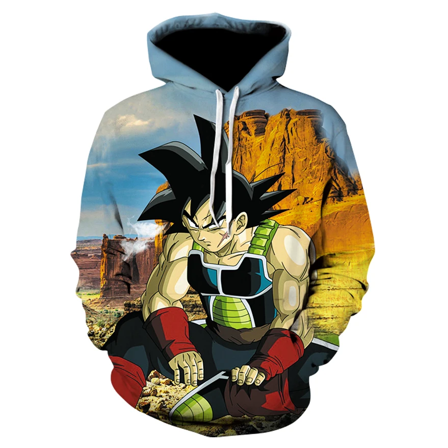 

Anime Hoodies Dragon Ball Z Pocket Hooded Sweatshirts Kid Goku 3D Hoodies Pullovers Men Women Long Sleeve Outerwear New Hoodie