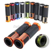 7 8 22MM Universal CNC Motorcycle Motocross Hand Grips Aluminum Handlebar Handle Bar Rubber Gel for