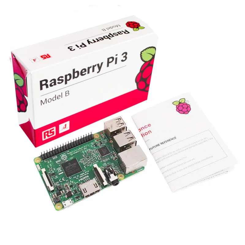 Великобритания сделано Raspberry Pi 3 Model B 1 ГБ ОЗУ четырехъядерный 1,2 ГГц 64 бит процессор WiFi и Bluetooth