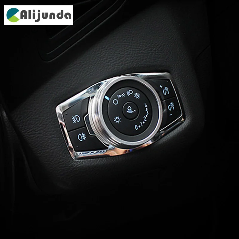 Alijunda фары кнопка украшения подходит для Ford Focus 3 MK3 ST RS WALKER Escape Kuga Mondeo