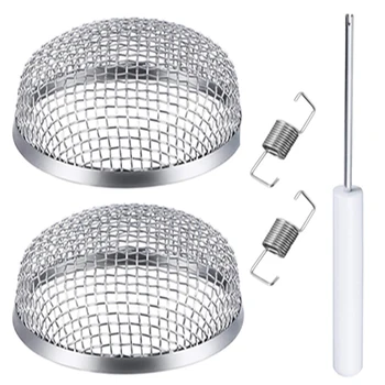 

Stainless Steel Flying Insect Screen RV Furnace Vent Cover Mesh with Installation Tool Camping Car Accessories