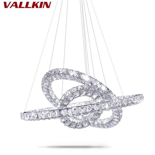 $US $166.00  LED Crystal Pendant Lights for Bedroom Indoor Pendant Lamp Home Decoration LED Light Circle Hanging