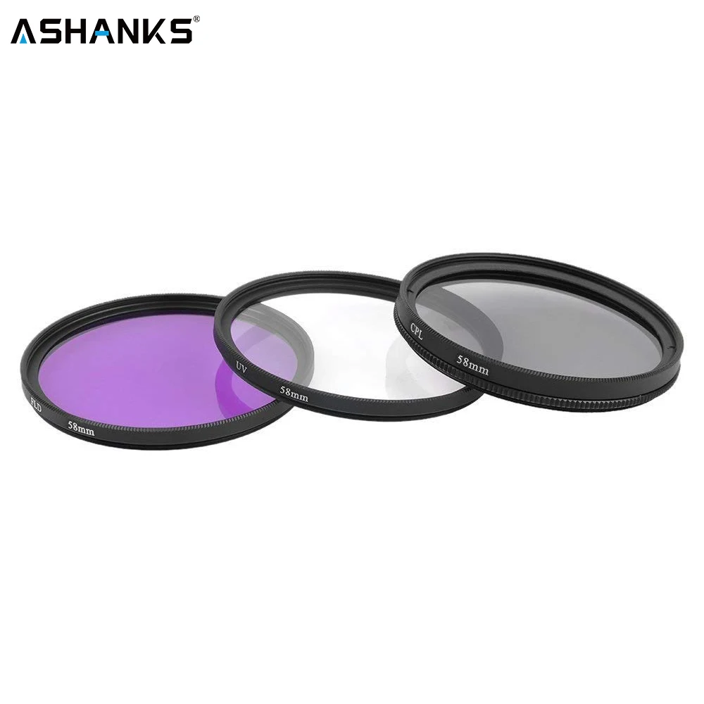 52 мм 55 58 62 67 72 77 UV CPL FLD Набор фильтров для объектива камер Nikon Canon DSLR | Электроника