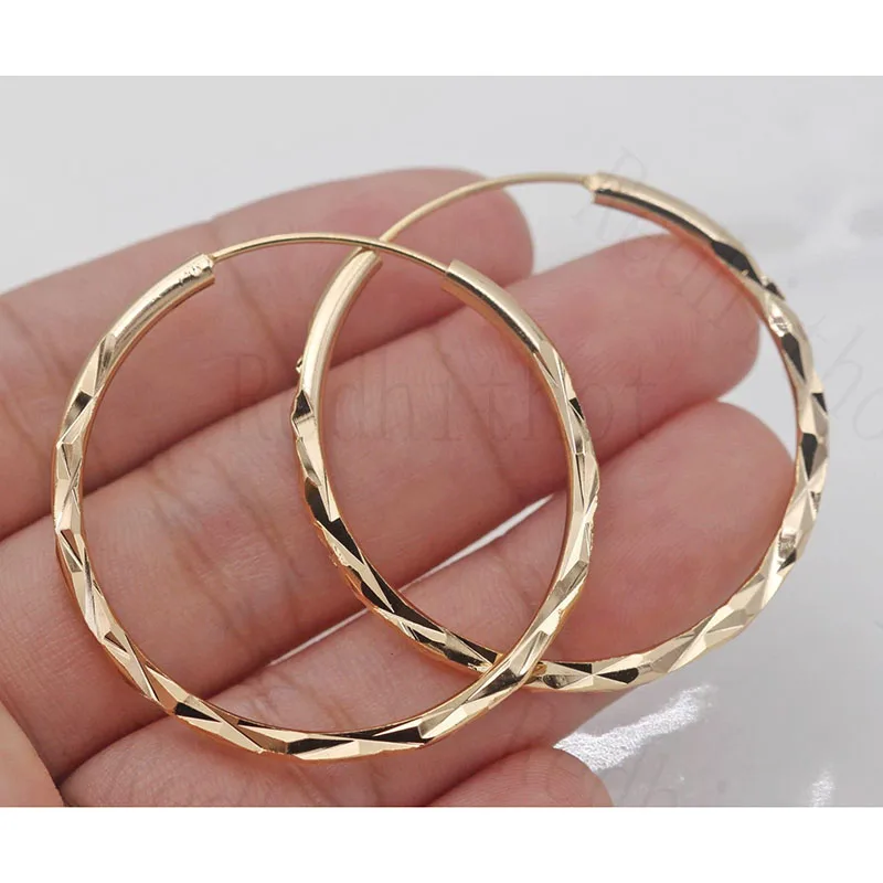 Большие круглые золотистые серьги-кольца для женщин, Преувеличенные ювелирные изделия, баскетбольные серьги-кольца большого размера Z5M072