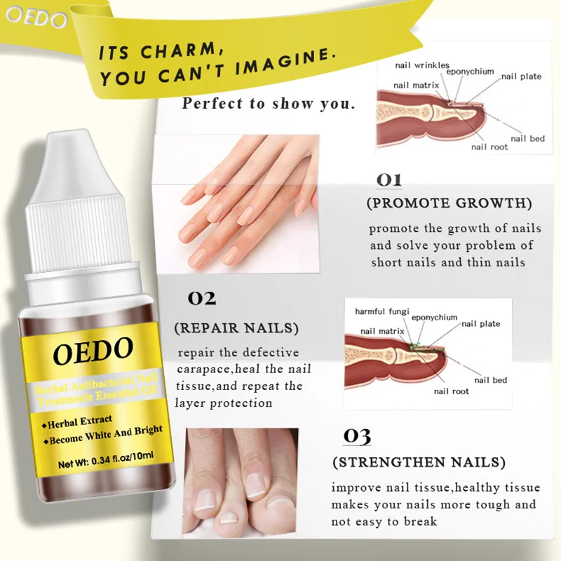 Hot Sale Ginseng Antibacterial Nail Treatments Essential Oil Nails Fungus Repair Foot Nail Care jlrs2018