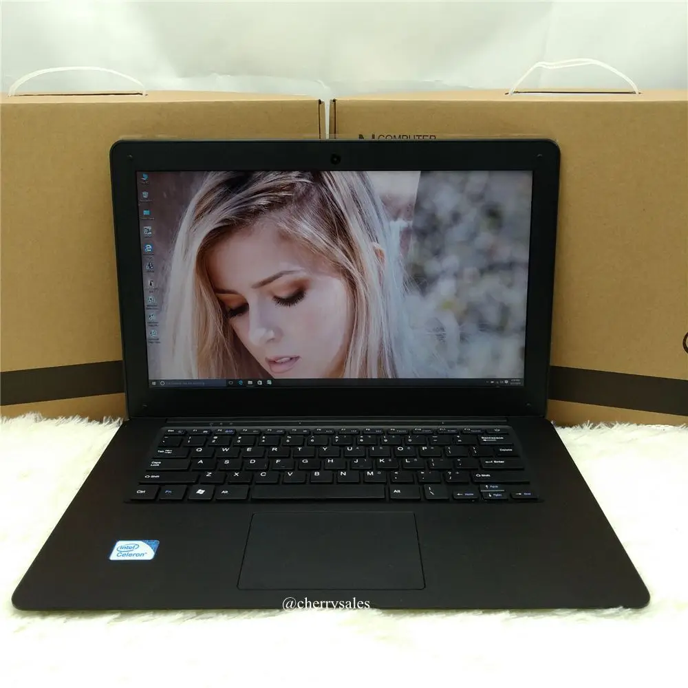 14 Inch Qual Core 10000mAh battery Laptop Computer Notebook 4GB RAM & 64GB SSD WIFI MINI HDMI 1.3MP Webcam Windows10 System
