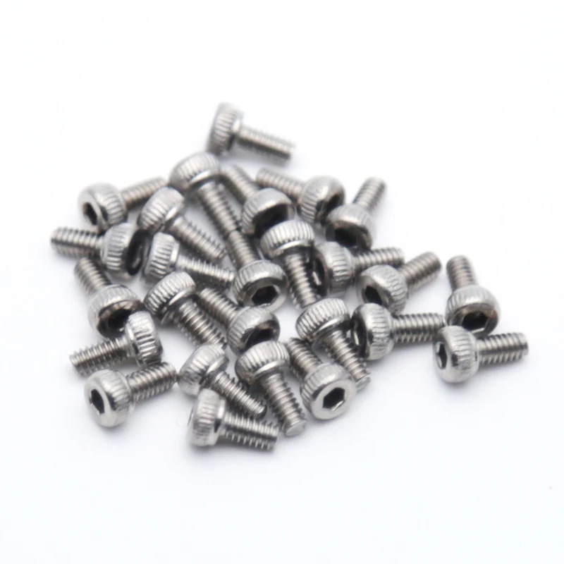 250pc/set Assortment Kit Set A2 Stainless Steel Hex Socket Screw Bolt Nut M2 Cap/Button/Flat Head Assortment Kit