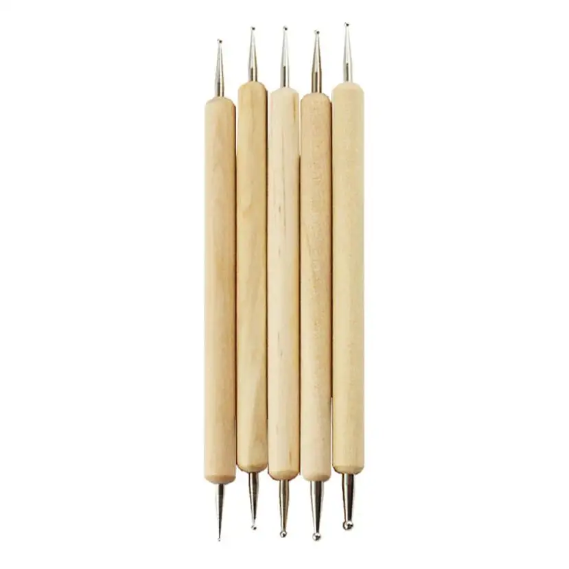 HOT New Arrival Can be used on natural nails New 5pcs 2 Way Dotting