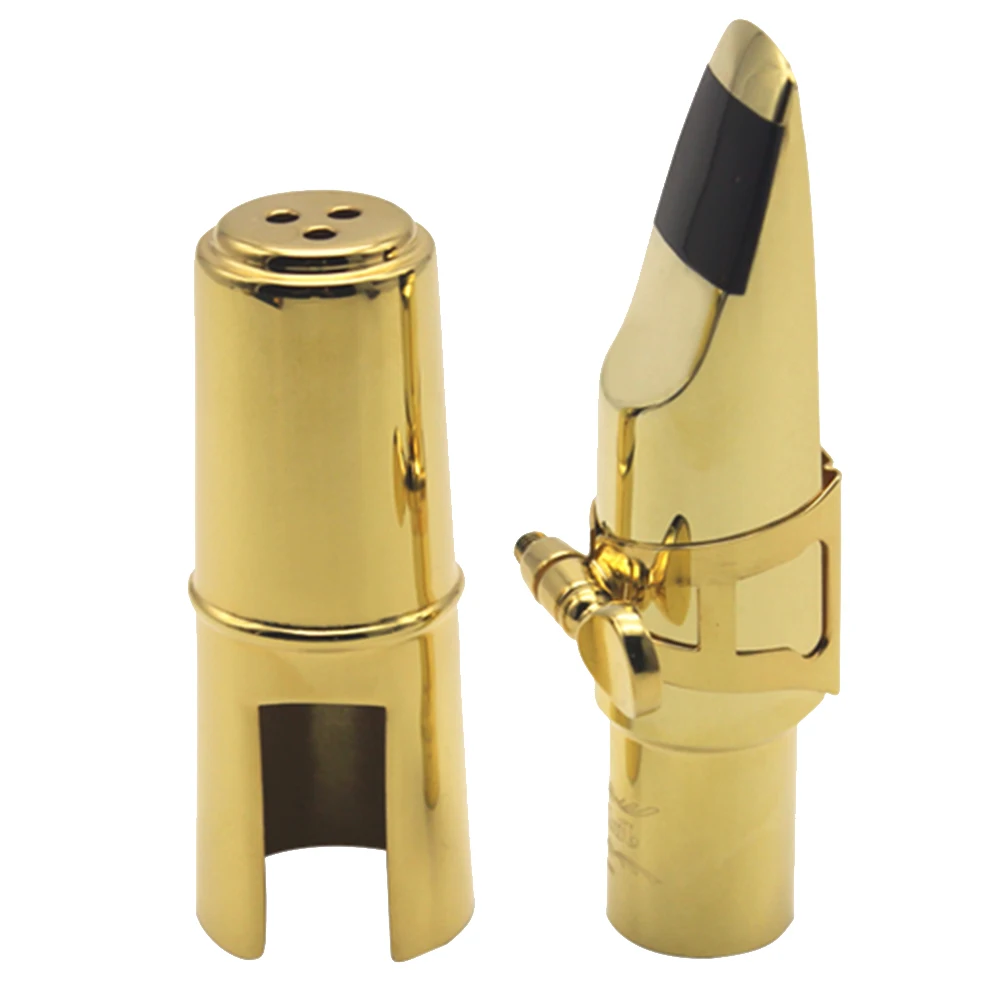 

High Baffle Musical Instruments Alto Fast Response Nozzle Practical Plated Sound Saxophone Mouthpiece Metal Streamline Harmonics