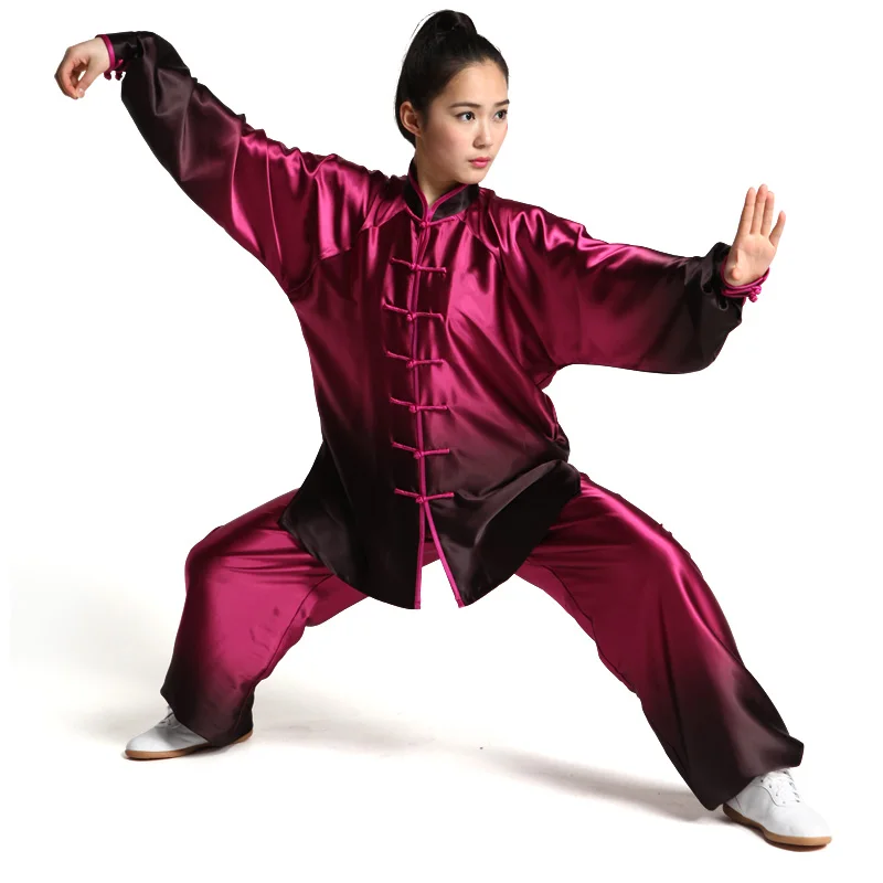 Одежда с длинным рукавом tai chi цвет градиент женская одежда костюм и Taijiquan для