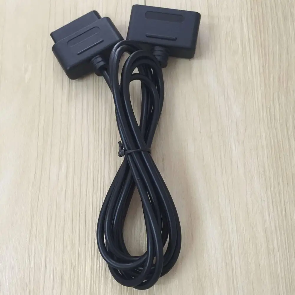 

Black Games Extension Cable Cords for SNES Game Extension Cable for Super Nintendo SNES FC Twin Retro-Duo Controller