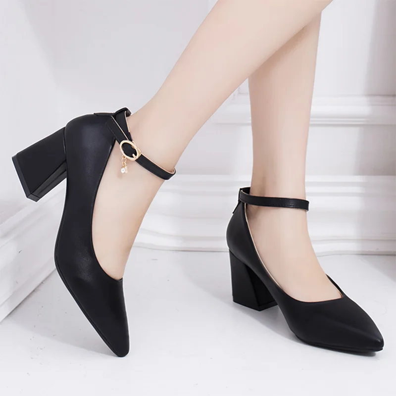 Buy Plus Size 41 Women Dress Shoes Ankle Strap Pumps