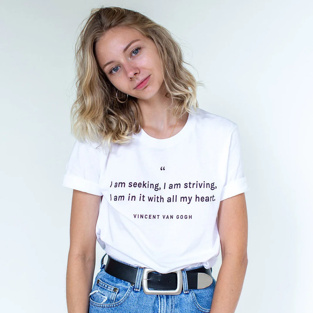 

GAAJ "VINCENT VAN GOGH" T Shirt Women Ladies Plus Size Woman T-Shirt Women Loose Casual O-neck Print Fashion Slim Short 0J28S#