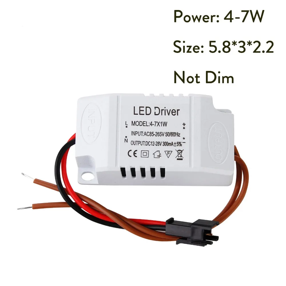 Description Picture 5 of itemLED Constant Current Driver 85-265V 1-3W 4-5W 4-7W 8-12W 18-24W Power Unit Supply Light Transformers For LED Downlight Lighting