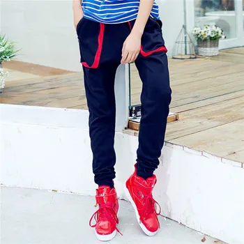 

just.be.never womens harem pants hip hop dance costumes splite pants zipper black red pocket woman summer trousers pants casual