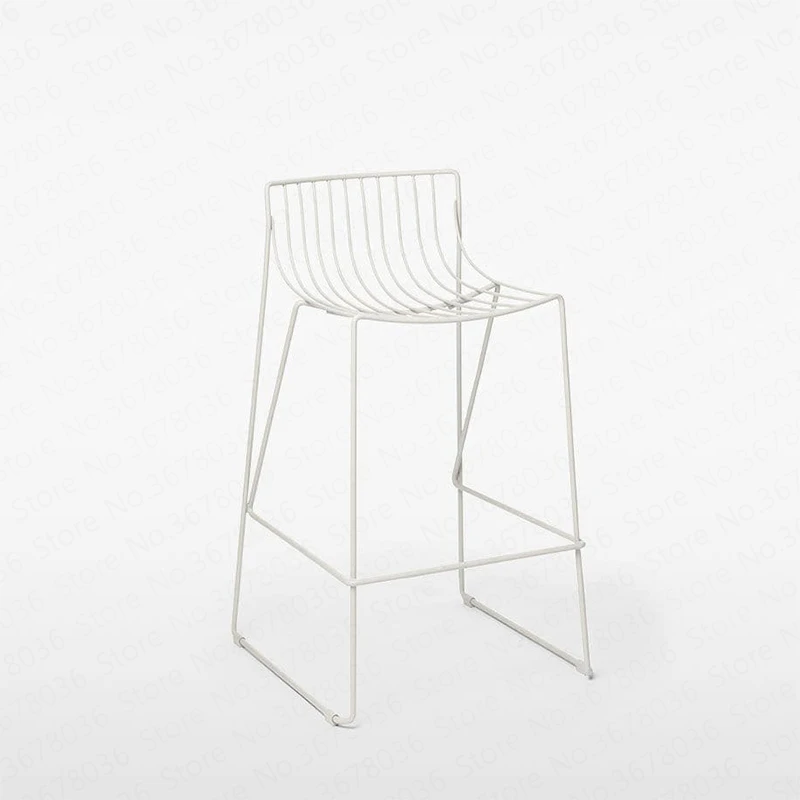 Chair Bar Stool High Chair Minimalist Restaurant Cafe Outdoor Stool Can Be Stacked Industrial Wind Tabouret Formal Dinning