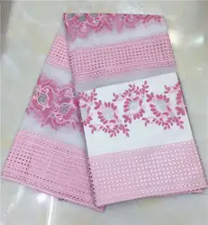 Африканская кружевная ткань 2019 высокого качества кружева с камнем мода французский Тюль кружевная ткань для вечерних платьев розовый (JY-4-19