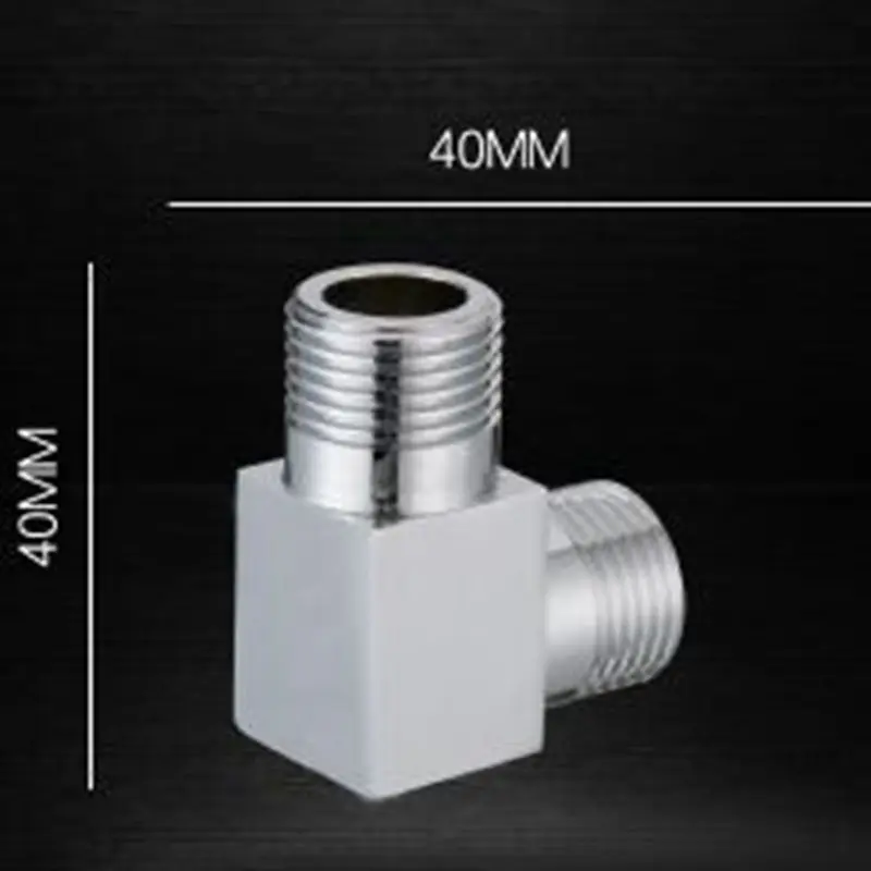 1/2'' BSP Male Thread Copper Brass Cube Electrochromism Elbow Connector Coupling Loose Joint Union Nut Pipe Fitting |
