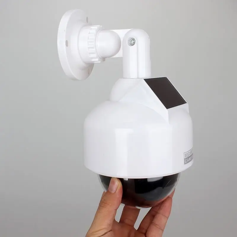 CCTV Dome Fake Surveillance Flashing LED Camera Security Dummy Solar