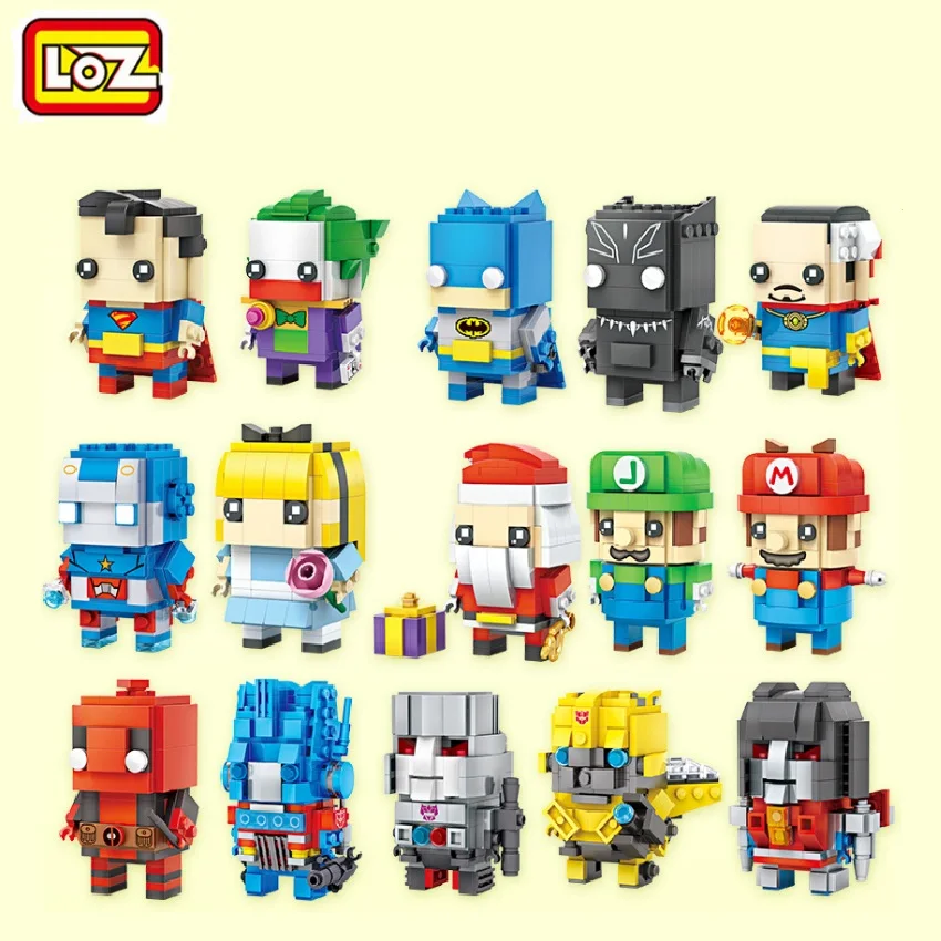 LOZ Mini Конструкторы небольшое здание Игрушечные лошадки Марио аукцион модель