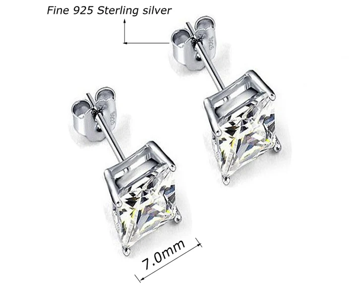 720square earring studs size