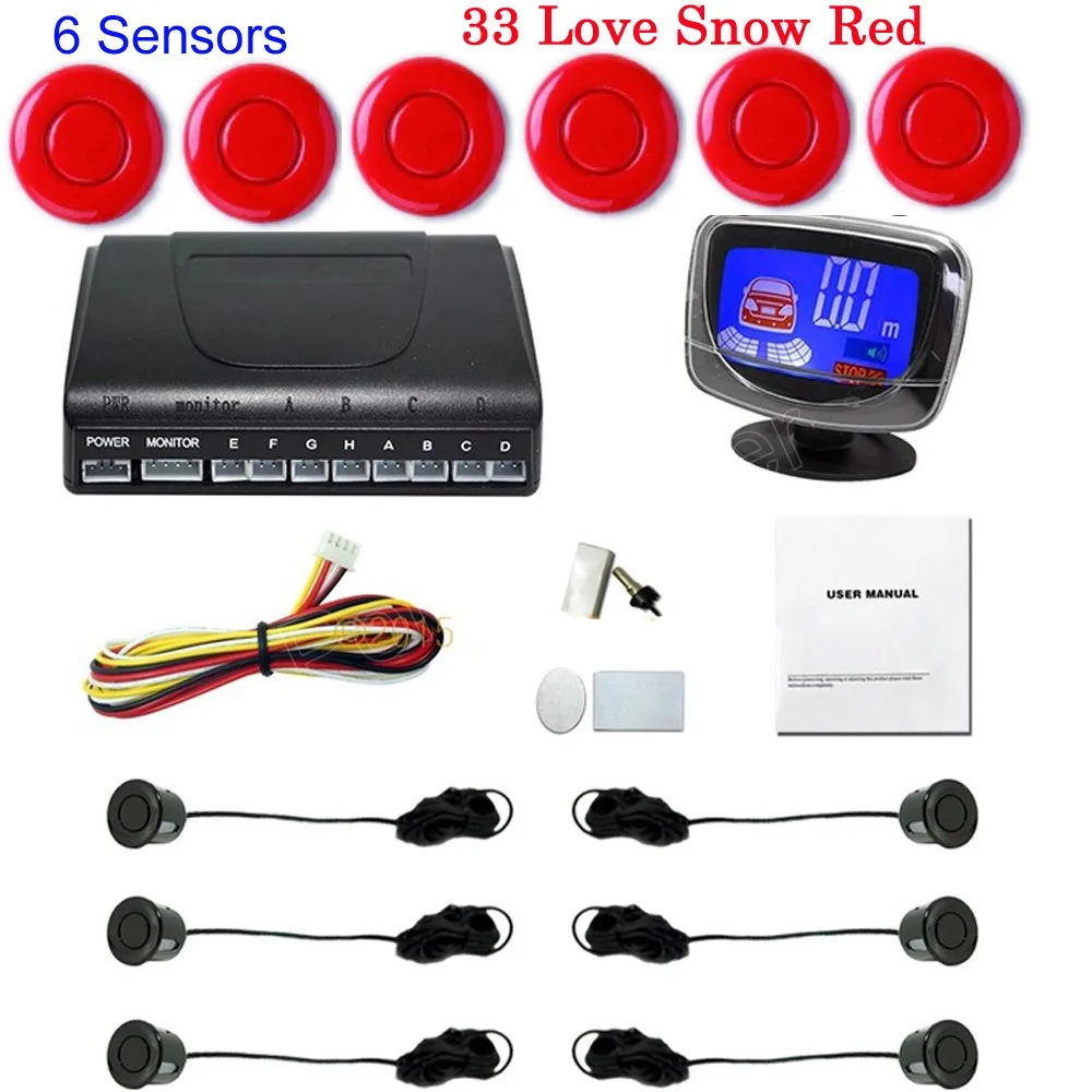 Newest Product Car Reversing Backup Parking Sensor with LCD display