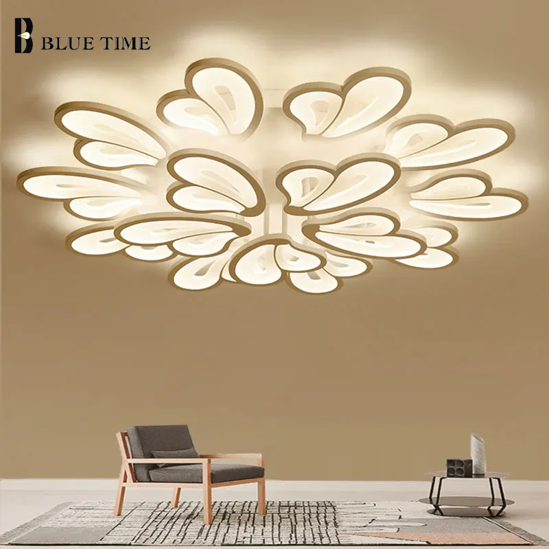 

Black&White Acrylic Modern Led Chandelier For Living room Lights Bedroom Lights Ceiling Mounted Chandelier Lighting LED Lustres