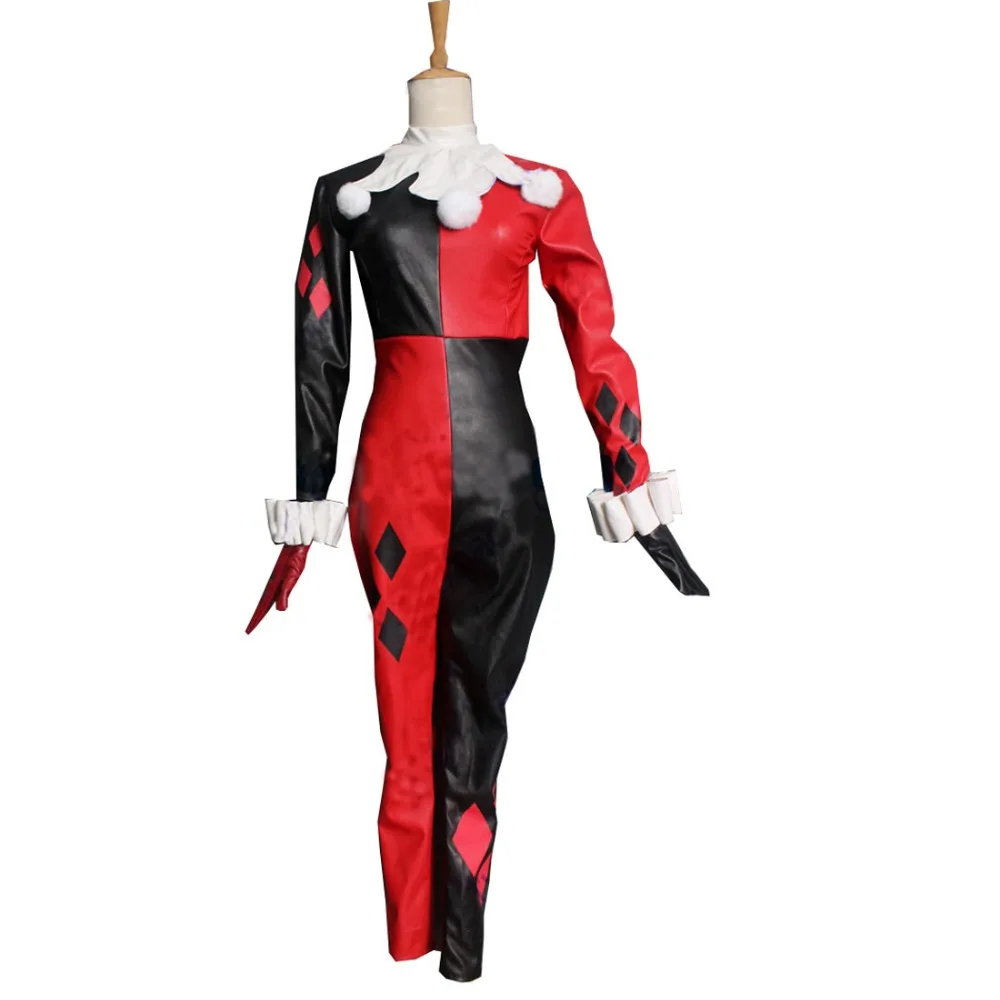 

2018 Batman Cosplay Women's Cartoon Dress Movie Custom Made Harley Quinn Cosplay Harley Quinn Costume