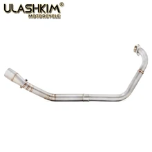 R15 мотоцикл slip-on выхлопной разъем контактная средняя труба для Yamaha YZF R15 MT-15 2008- MT 125