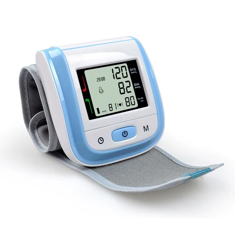 Английские модели без голосового запястья автоматический электронный ЖК-дисплей для здоровья запястье кровяное давление монитор