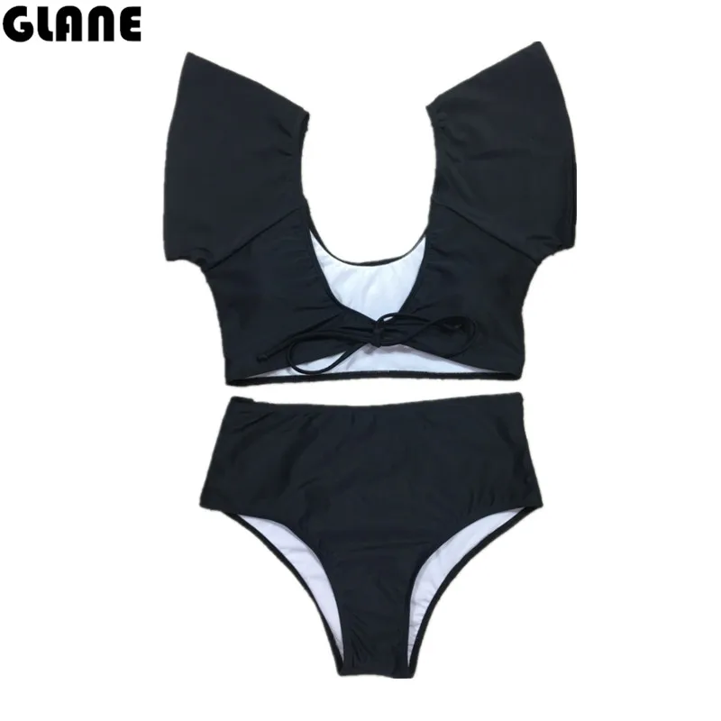 

2018 New Bikini Swimwear Women Swimsuit Bathing Suit Bikini Set High Cut Moderate Coverage Sexy Bottom Female Beachwear