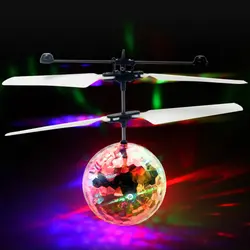 2017 Летающий RC мяч вертолет светодио дный светодиодный мигающий свет игрушка Индукционная Игрушка электрическая игрушка Дрон для детей