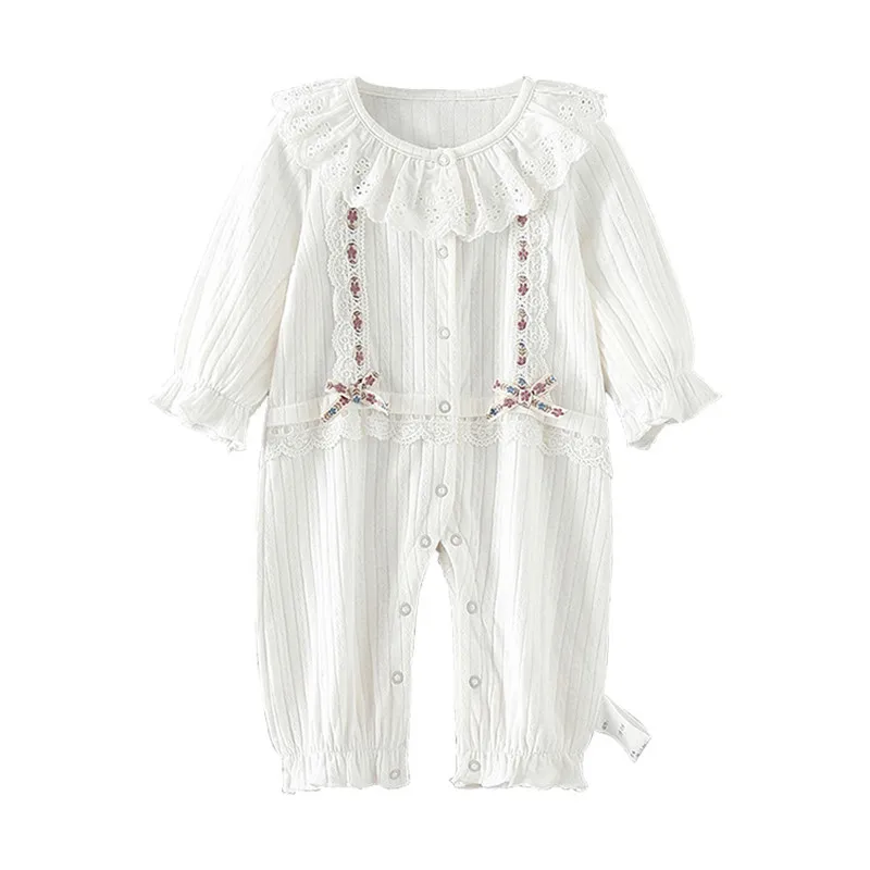 

baby girl clothes newborn lace infant girls set autumn baby rompers long sleeve cotton kids clothing 0-2Y