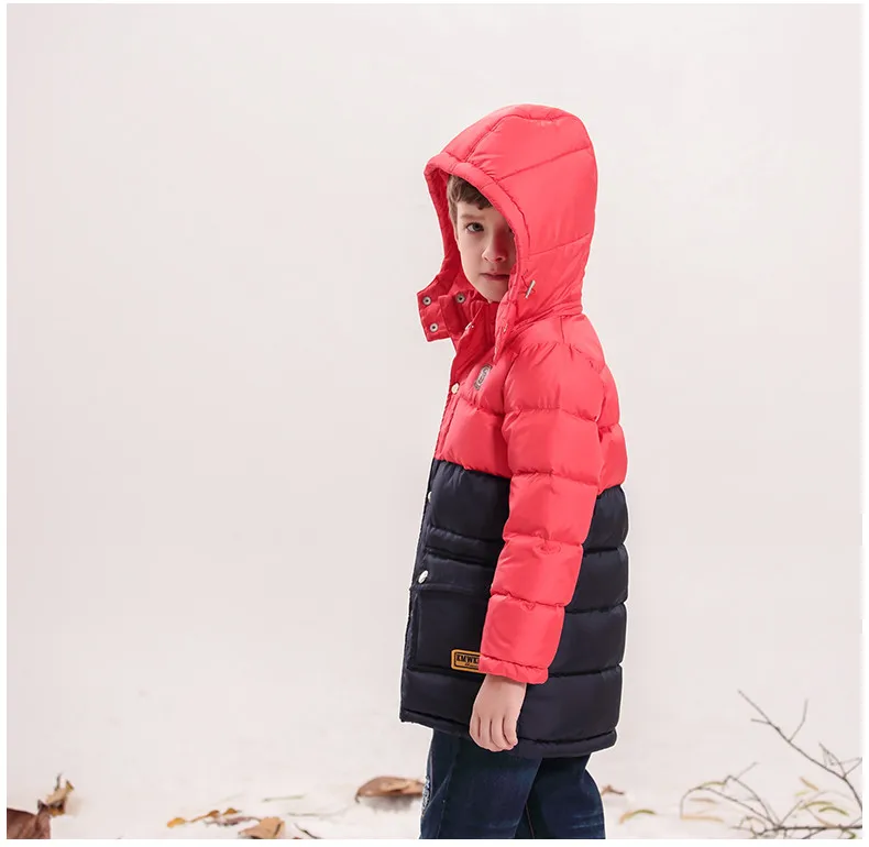 Зимние куртки для мальчиков, детские пальто, одежда для мальчиков, пуховые пальто, детская куртка с капюшоном, одежда-30 градусов