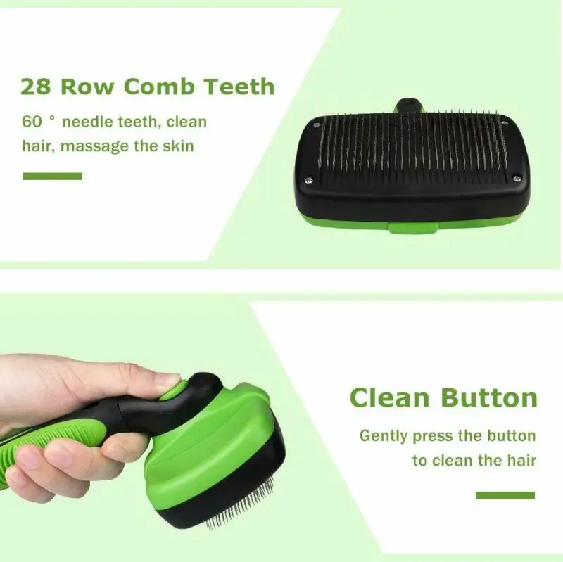 1 Pcs Fashion Simple Qualified Professional Pet Grooming Bath Shower Brush Comb Dog Cat Hair Remover Brush Easy To Clean